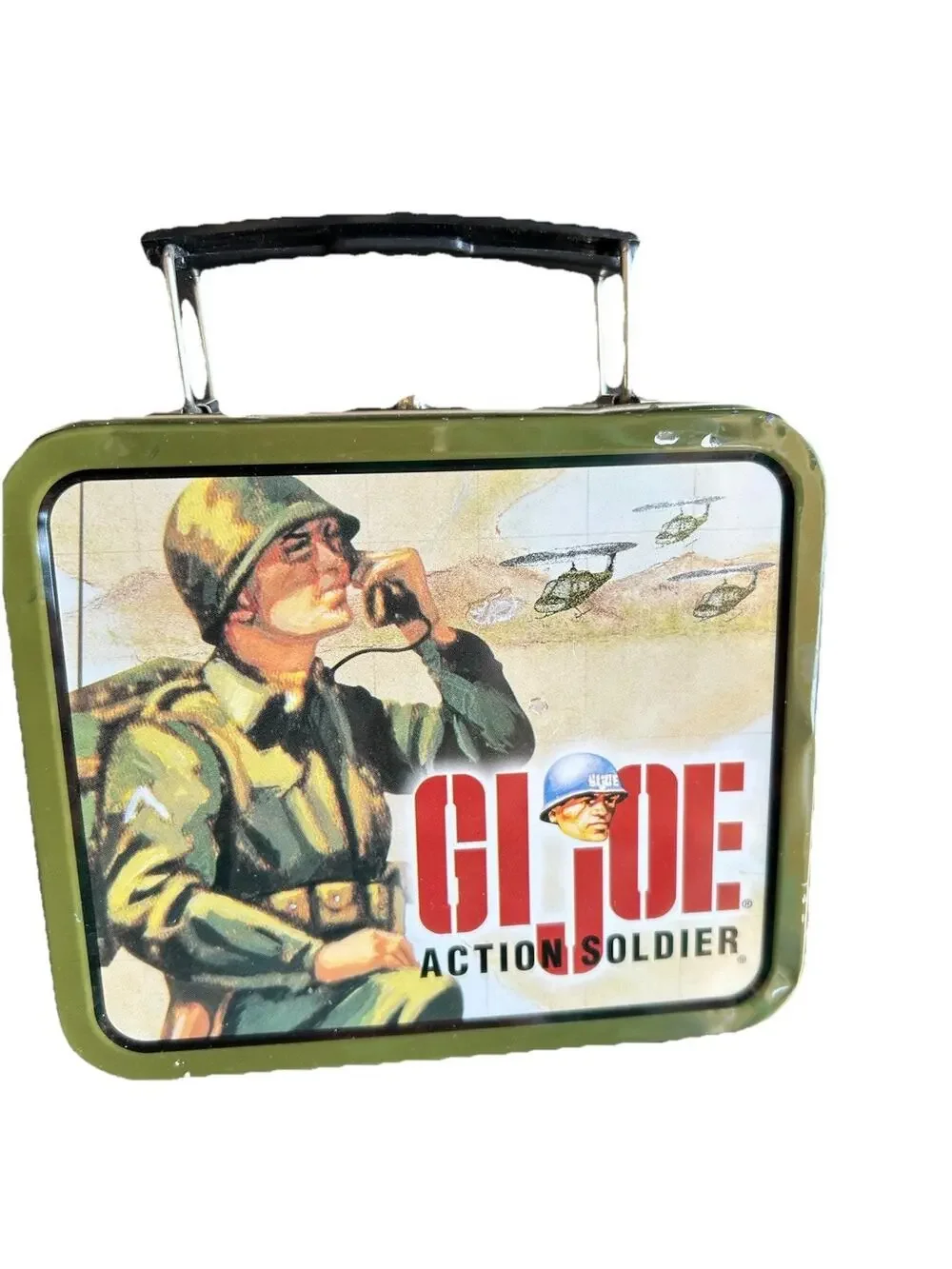 Vintage G.I. Joe Action Soldier - Mini Metal Tin Lunch Box By Hasbro Inc. 1998